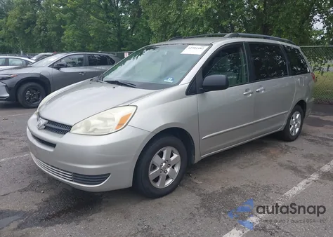 2004 Toyota Sienna Le из США, поврежденный, VIN 5TDZA23C44S175960